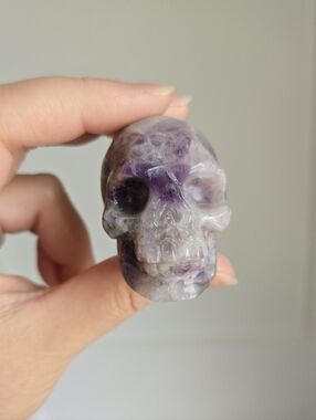 Purple Amethyst Skull